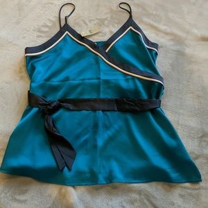 LOFT teal blouse/tank